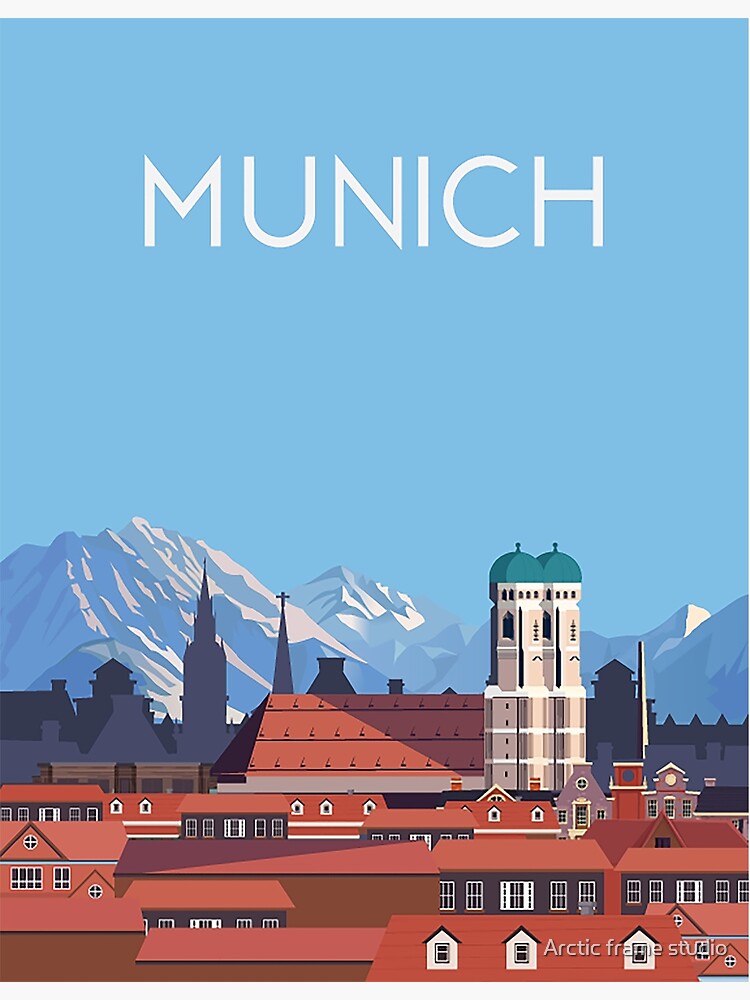 München Deutschland Stadtreiseplakat Poster