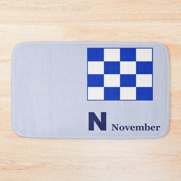 Item preview, N NOVEMBER international maritime signals designed and sold by AlbertoRuiZ.