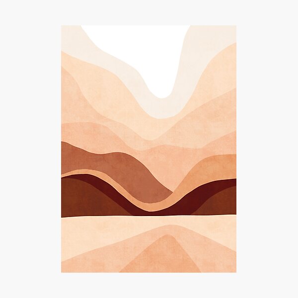 Ombre Sunrise mountain Photographic Print
