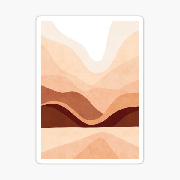 Ombre Sunrise mountain Sticker