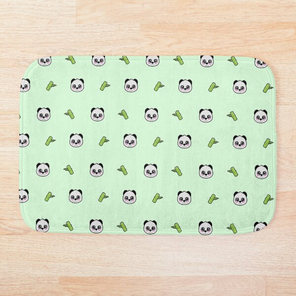 Item preview, Green Panda and bamboo pattern designed and sold by lipemo.