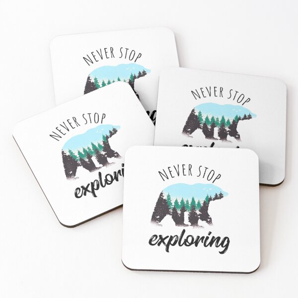 Item preview, wild bear travel quote designed and sold by pirminio.
