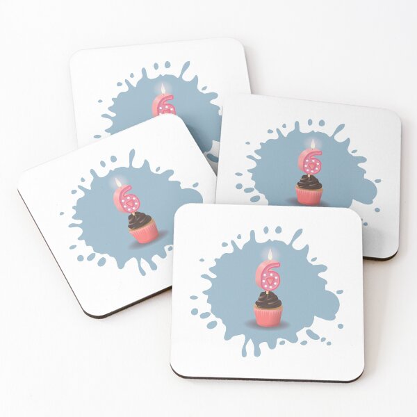Item preview, Happy 6 birthday  number 6 muffin six years birthday card designed and sold by Urosek.