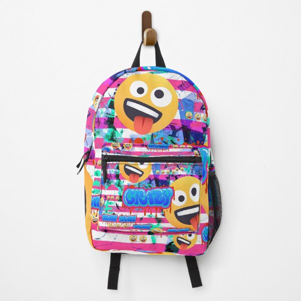 Item preview, Funny emojis with crazy faces, stripes pattern designed and sold by Mauswohn.
