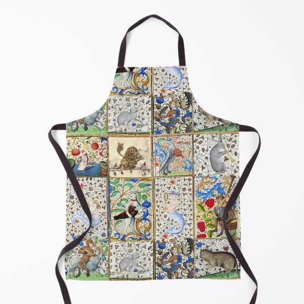 Item preview, WEIRD MEDIEVAL BESTIARY PLAYING MUSICAL INSTRUMENTS AMONG FLOWERS AND FRUITS designed and sold by BulganLumini.