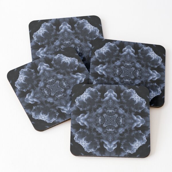 Item preview, Fractal Art Blue Mandala Design Pattern Exploding Clouds. designed and sold by Wiggly Lines.