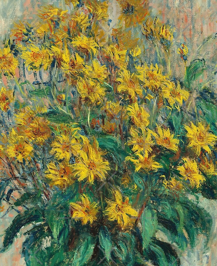 Jerusalem Artichoke Flowers By Claude Monet Ipad Case Skin By Melsplace Redbubble