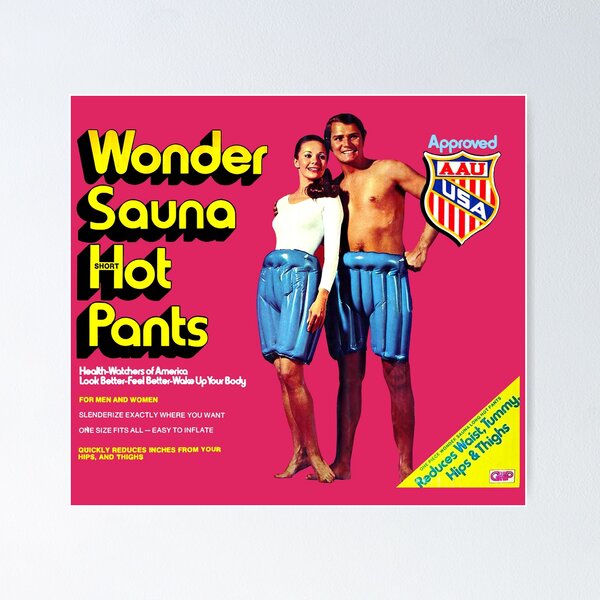 Item preview, WONDER SAUNA HOT PANTS designed and sold by ThrowbackAds.