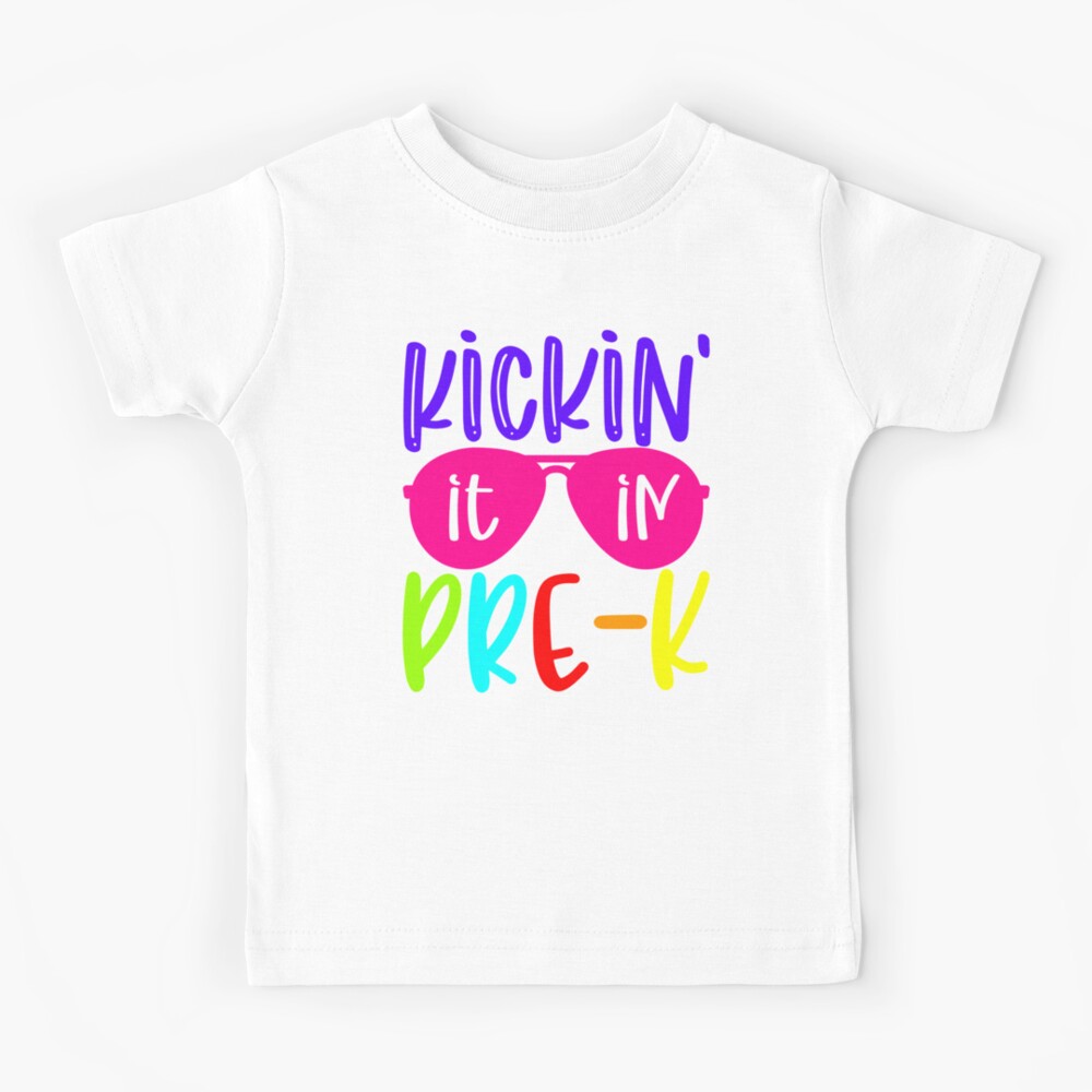 Kickin It In Pre K Kids T Shirt For Sale By Purpleblobart Redbubble