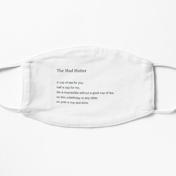 the mad hatter poem Flat Mask