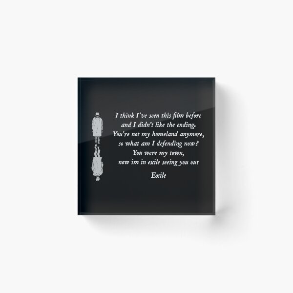 Item preview, Exile Lyrics Folklore Taylor Swift  designed and sold by Asraeyla.