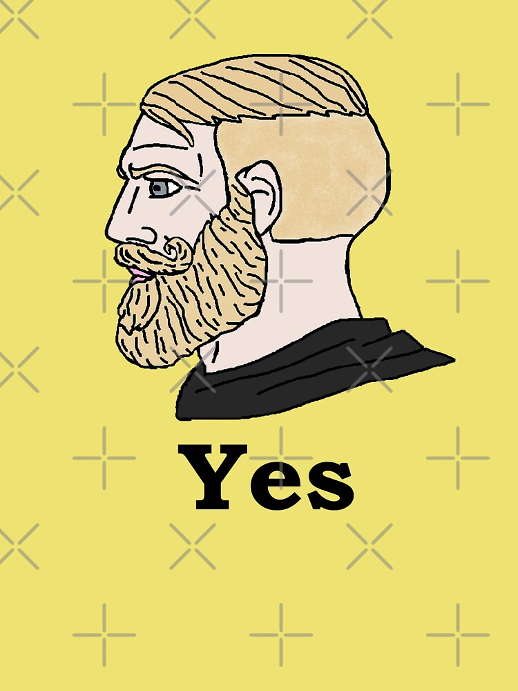Funny Chad Yes - Yes Chad Meme - Yes Face Meme Cap for Sale by Be Cool