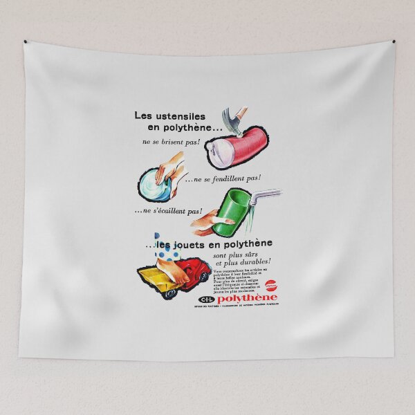 Item preview, POLYTHENE - MAGAZINE ADVERTISEMENT designed and sold by ThrowbackAds.
