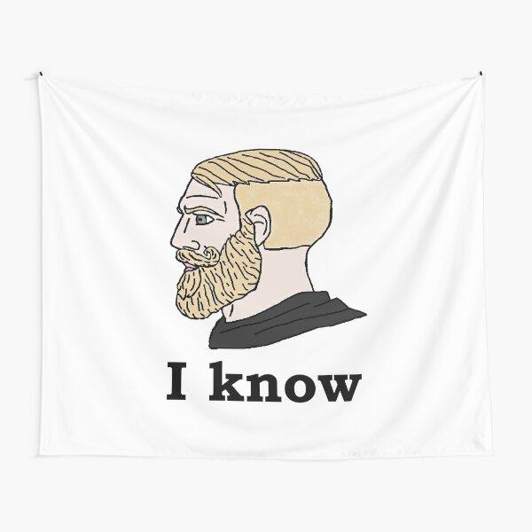 Chad Meme Tapestries for Sale