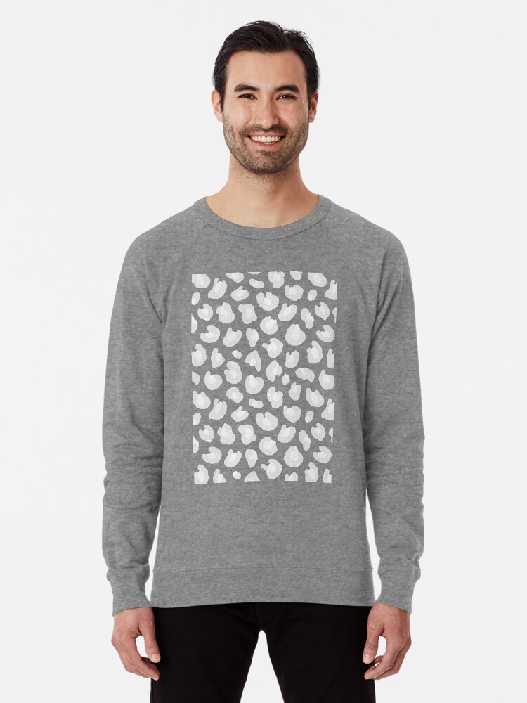 gray leopard sweatshirt