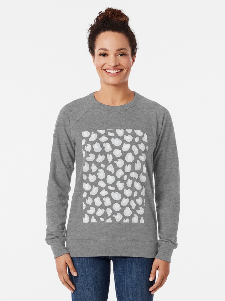 gray leopard sweatshirt
