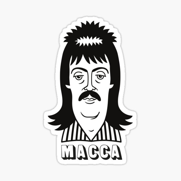 Bass players of the 1970s - Macca Sticker