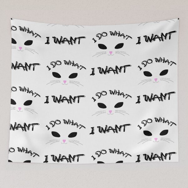 Item preview, cat face quote designed and sold by pirminio.