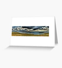 A River Thru The Berg Panoramic Greeting Card