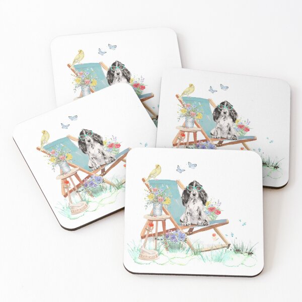 Item preview, A Pooch For You - Black & White Cocker Spaniel 'Just Chillin' designed and sold by Amanda-Lakey.