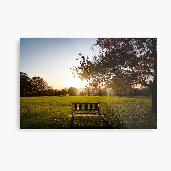 Take a seat (Crichton Gardens, Dumfries) Metal Print