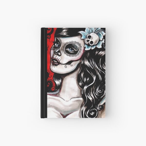 Day of the dead pinup tattoo Hardcover Journal