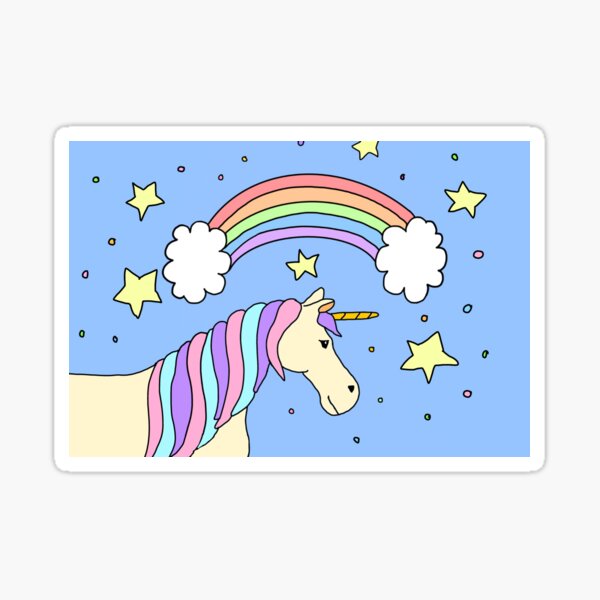 Riding A Unicorn Stickers Redbubble - lemurland mountains roblox