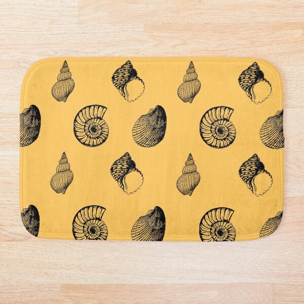 Item preview, Seashells pattern yellow designed and sold by Odettje.