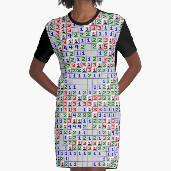 Microsoft Minesweeper Graphic T-Shirt Dress