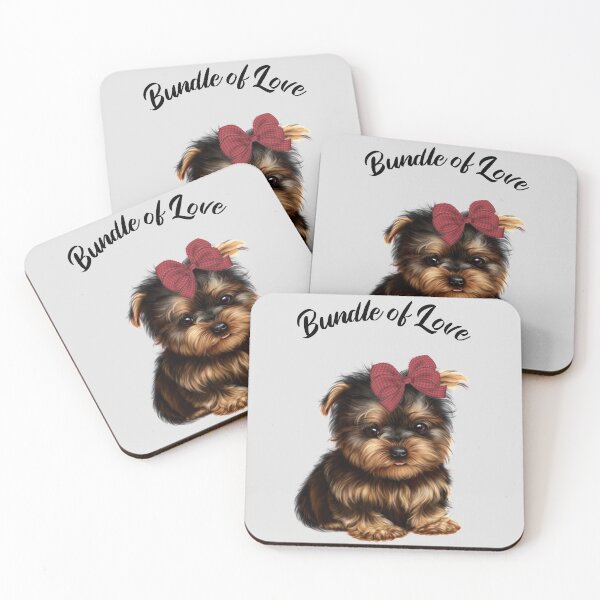 Item preview, Bundle Of Love - Cute Puppy With Red Ribbon designed and sold by Borislav Shekerdzhiyski.