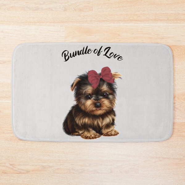 Item preview, Bundle Of Love - Cute Puppy With Red Ribbon designed and sold by Borislav Shekerdzhiyski.