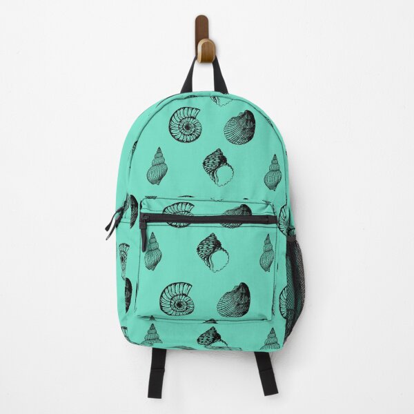 Item preview, Seashells pattern mint blue designed and sold by Odettje.