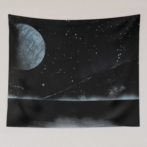 Item preview, Spray paint Moon over lake designed and sold by Dianne Hancock-James.