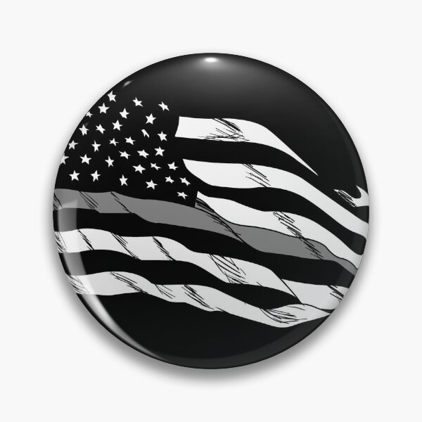 Item preview, thin silver line flag  designed and sold by J AND J  PRINTS.