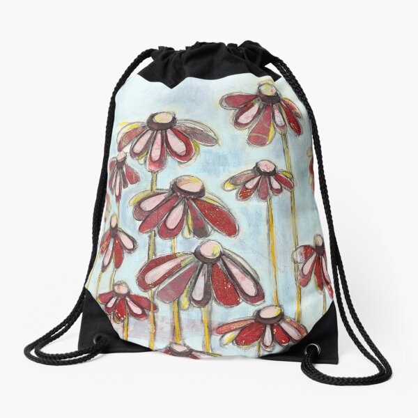 Good Morning Petal Drawstring Bag