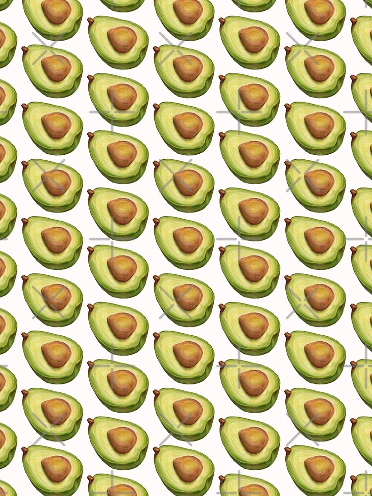 Avocado. color pencil Art Print for Sale by lisenok