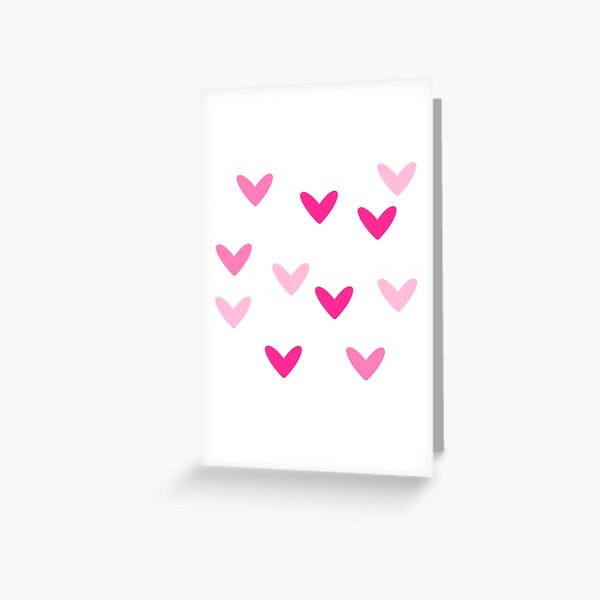 12pcs Heart & Slogan Graphic Greeting Card