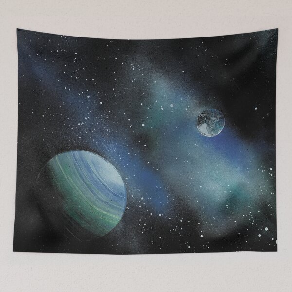 Item preview, Spray painting blue planet designed and sold by Dianne Hancock-James.