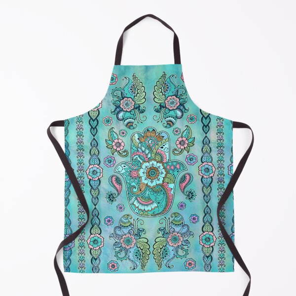 Item preview, Hamsa Hand -Hand of Fatima Pastels and Gold designed and sold by k9printart.