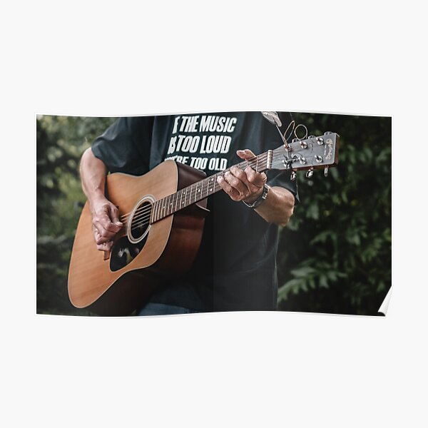 Mann spielt Martin Gitarre Poster