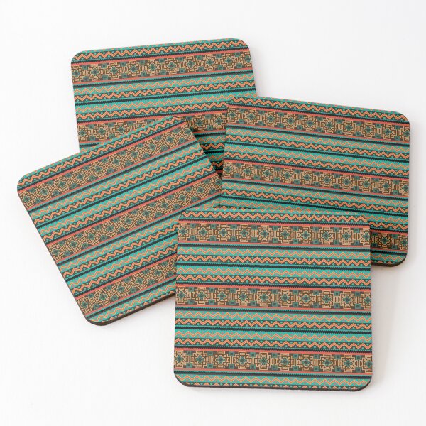 Item preview, retro zigzag and square patterns designed and sold by Gee Creatives.