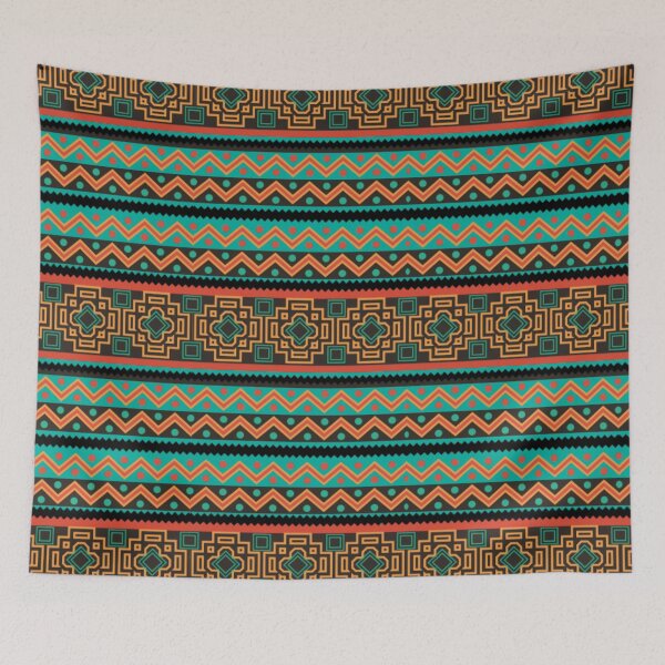 Item preview, retro zigzag and square patterns designed and sold by Gee Creatives.