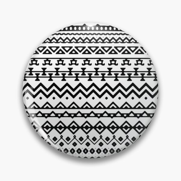 Item preview, Aztec Style Ethnic Pattern Black and White designed and sold by Logic72.