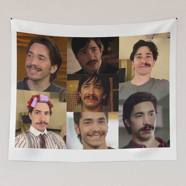 Item preview, justin long the moustache king designed and sold by cheedee.