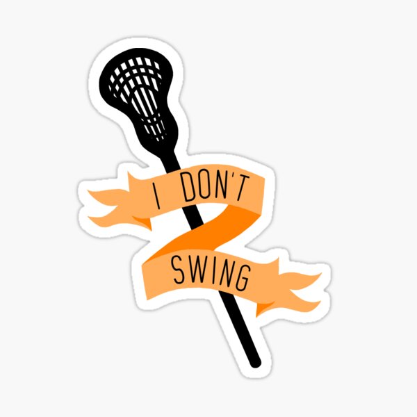 "I don't swing" Sticker
