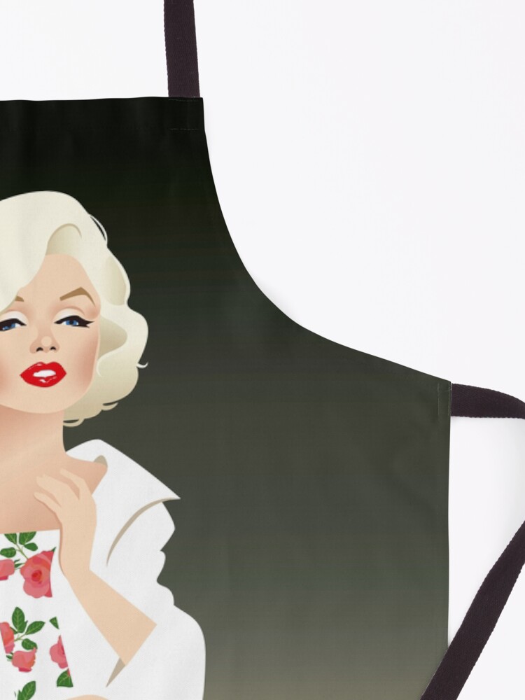 Alternate view of Marilyn white coat Apron