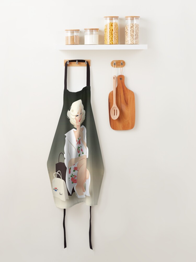 Alternate view of Marilyn white coat Apron