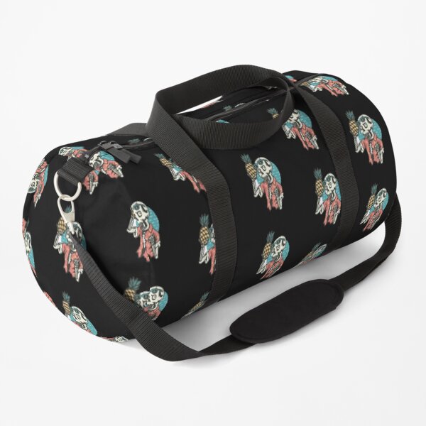 Skull Skeleton Death Summer Beach With Pineapple Duffle Bag