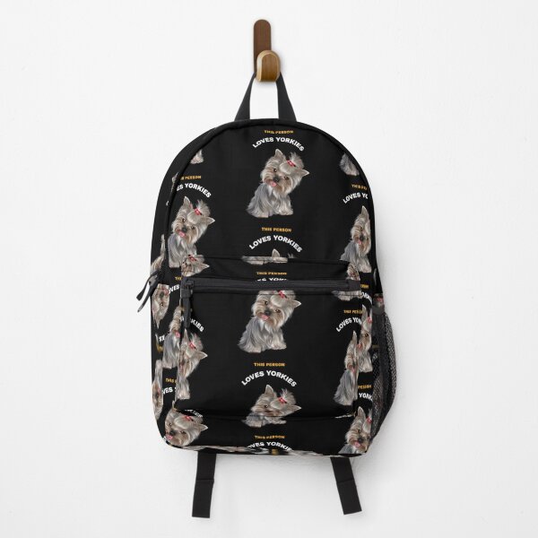"This Person Loves Yorkies Yorkshire Terrier Love" Backpack for Sale