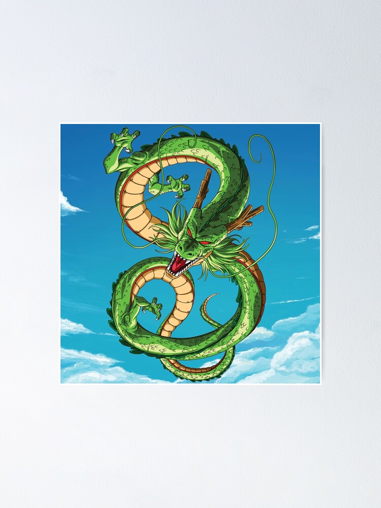 Dragon Ball Z Shenron Sky Poster By Cassidycreates Redbubble